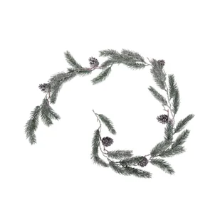 Girlanda świerk srebrny z szyszkami 150 cm - Ozdoby bożonarodzeniowe - miniaturka - grafika 1