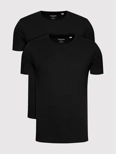 Jack&Jones Komplet 2 t-shirtów Basic Crew Neck 12133913 Czarny Regular Fit - Piżamy męskie - miniaturka - grafika 1