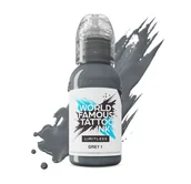 Wyposażenie studia tatuażu - Farba World Famous Limitless Tattoo Ink - Grey 1 30 ml - miniaturka - grafika 1