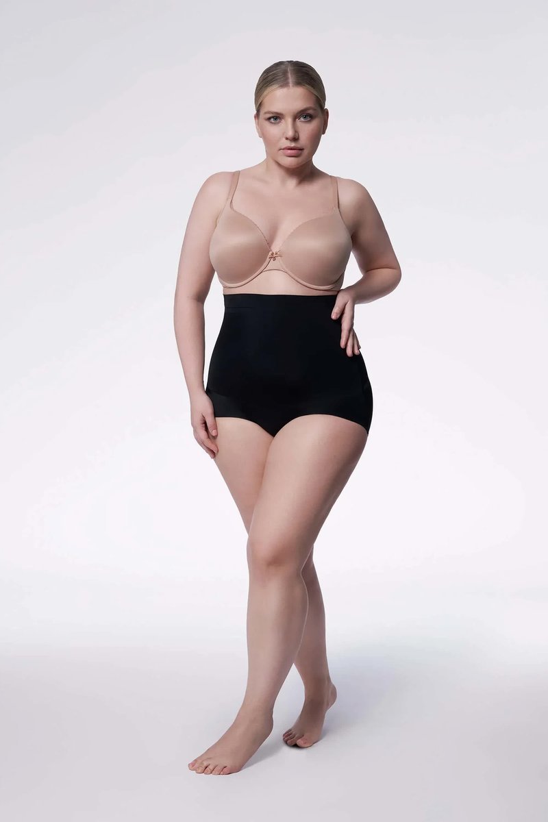 Julimex Figi wyszczuplające (wysoka talia) 241 Czarne Czarny XXL