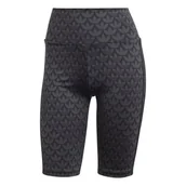 Legginsy - Legginsy damskie adidas TREFOIL MONOGRAM czarne II3191-S - miniaturka - grafika 1