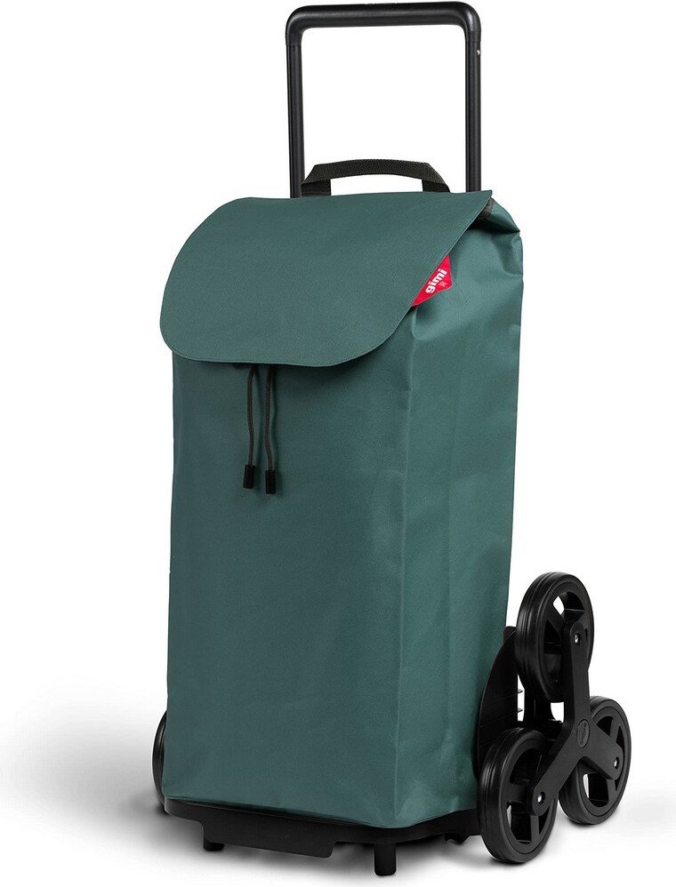 Wózek na zakupy new tris składany torba zakupowa na kółkach 6 kół schodowy GIMI 52L 30 kg zielony