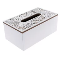 Dekoracje domu - Drewniane pudełko na chusteczki Forkhill, biały, 24 x 14 x 10 cm - miniaturka - grafika 1