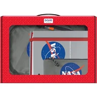 Walizki - Dohe - Duży plecak szkolny, potrójny piórnik i segregator z 100 arkuszami - zestaw podstawowy dla dzieci, teczka, przybory szkolne, Kolor szary, 51,5 x 36,5 x 10,5 cm, Walizka szkolna z górnym - miniaturka - grafika 1