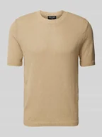 Koszulki męskie - T-shirt z imitacji dzianiny - miniaturka - grafika 1
