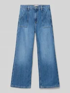 Spodnie i spodenki dla dziewczynek - Jeansy z wpuszczanymi kieszeniami - miniaturka - grafika 1