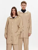 Kurtki damskie - Rains Kurtka przeciwdeszczowa 12020 Beżowy Regular Fit - miniaturka - grafika 1