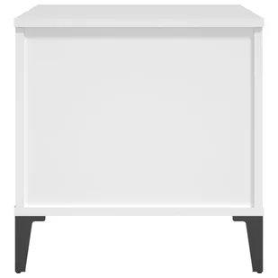 Lumarko Stolik kawowy, biały 60x44,5x45 cm, materiał drewnopochodny - Ławy i stoliki kawowe - miniaturka - grafika 9