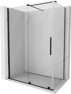 Kabiny prysznicowe - Mexen Velar kabina prysznicowa rozsuwana 160x70 cm, transparent, czarna - 871-160-070-01-70 - miniaturka - grafika 1