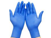 Rękawiczki jednorazowe - Rękawiczki nitrylowe rozmiar L niebieskie - miniaturka - grafika 1