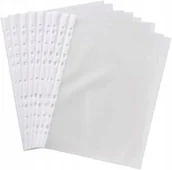Koszulki na dokumenty - Koszulki groszkowe na dokumenty A4, obwoluty , przezroczysta kieszeń 100szt - miniaturka - grafika 1