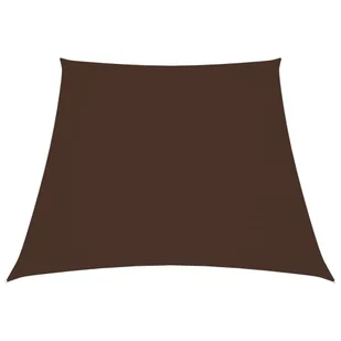 vidaXL Żagiel ogrodowy, tkanina Oxford, trapezowy, 3/4x3 m, brązowy 135847 - Parasole ogrodowe - miniaturka - grafika 7