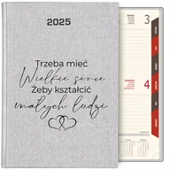 Notesy i bloczki - KALENDARZ TERMINARZ SREBRNY B5 2025 PREZENT DLA NAUCZYCIELA ORGANIZER WZ - miniaturka - grafika 1