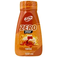 Witaminy i minerały dla sportowców - 6PAK Nutrition Zero Syrup Toffee 500ml - miniaturka - grafika 1