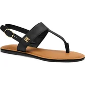 Sandały damskie - Tommy Hilfiger Skórzane sandały - miniaturka - grafika 1