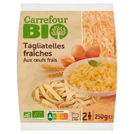 Szybkie dania obiadowe - Carrefour Bio Ekologiczny świeży makaron jajeczny tagliatelle 250 g - miniaturka - grafika 1