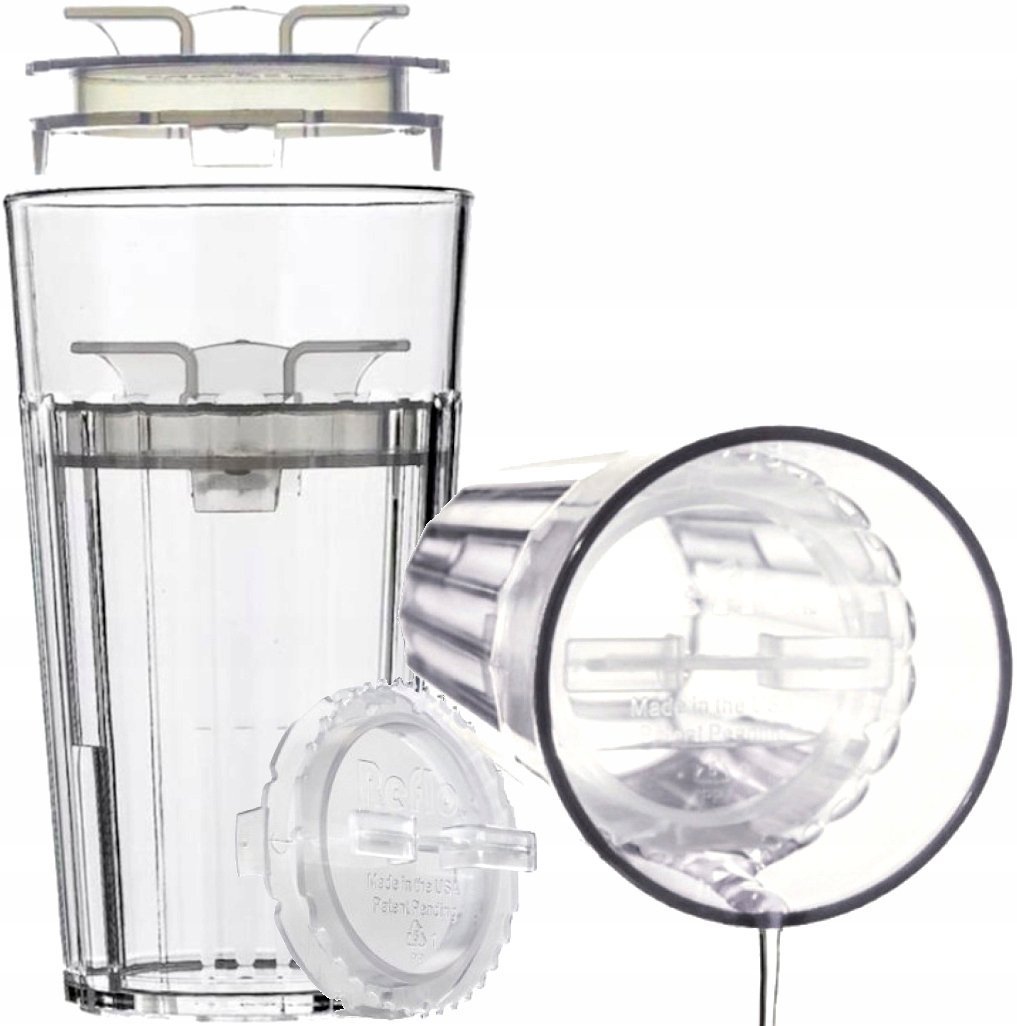 REFLO Nietłukący KUBEK TRENINGOWY Przeźroczysty - PICIE JAK ZE SZKLANKI 6m+