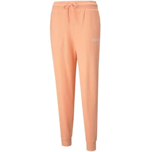 Spodnie damskie Puma Modern Basics High brzoskwiniowe - Spodnie damskie - miniaturka - grafika 1