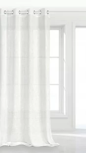 Firana 140 x 250 Dekoracyjna Frost Przelotki Biały - Firany - miniaturka - grafika 2
