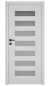 Drzwi wewnętrzne - Dre Drzwi Wewnętrzne Z Szybą Plus 30 Okleina Jasna Szara Mat - miniaturka - grafika 1
