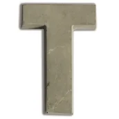 Decoupage - Aladine Litera T z betonu - miniaturka - grafika 1