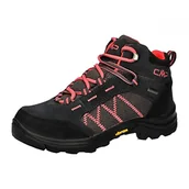 Buty dla chłopców - CMP Kids Thiamat Mid 2.0 Trekking Shoe WP, Unisex-Dla dzieci i młodzieży, Tytan Pink Fluo, 33 EU - miniaturka - grafika 1