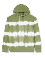 Bluzy męskie - s.Oliver Big Size Męska bluza z długim rękawem, zielona, 4XL, zielony - miniaturka - grafika 1