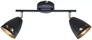 Candellux Listwa lampa sufitowa plafon spot Coty 2x40W E14 czarna 92-67166 - Lampy sufitowe - miniaturka - grafika 1
