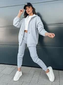 Dresy damskie - Komplet dresowy damski AMILIA PREMIUM szary Dstreet AY0778-S - miniaturka - grafika 1