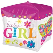 Baby shower i roczek - Amscan Balon foliowy "Baby Girl Pink", 15" QBZ 28382 - miniaturka - grafika 1
