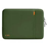 Torby na laptopy - Etui na laptopa TECH-PROTECT Defender 13-14 cali Ciemnozielony - miniaturka - grafika 1
