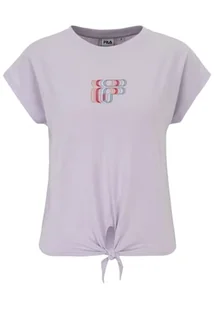 FILA Damska koszulka Shantou Knotted Graphic Logo T-Shirt, Orchid Petal, XS, orchid petal, XS - Koszulki i topy damskie - miniaturka - grafika 1