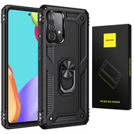 Etui i futerały do telefonów - ETUI PANCERNE SPACECASE RING NX UCHWYT MAGNETYCZNY RING CASE OBUDOWA PLECKI GALAXY A52 5G CZARNY - miniaturka - grafika 1