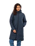 Płaszcze damskie - Jack Wolfskin Deutzer płaszcz damski, niebieski (Night Blue), S - miniaturka - grafika 1