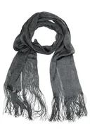 Apaszki i szaliki damskie - collezione alessandro Szalik z siateczki z przyjemnie miękkiego materiału 50 cm x 170 cm, czarny, jeden rozmiar - miniaturka - grafika 1