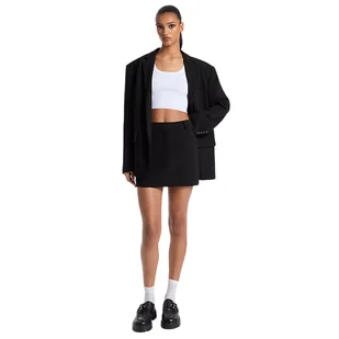 gonne casual donna michael kors - micro trouser mini skirt - nero - Spódnice - miniaturka - grafika 1