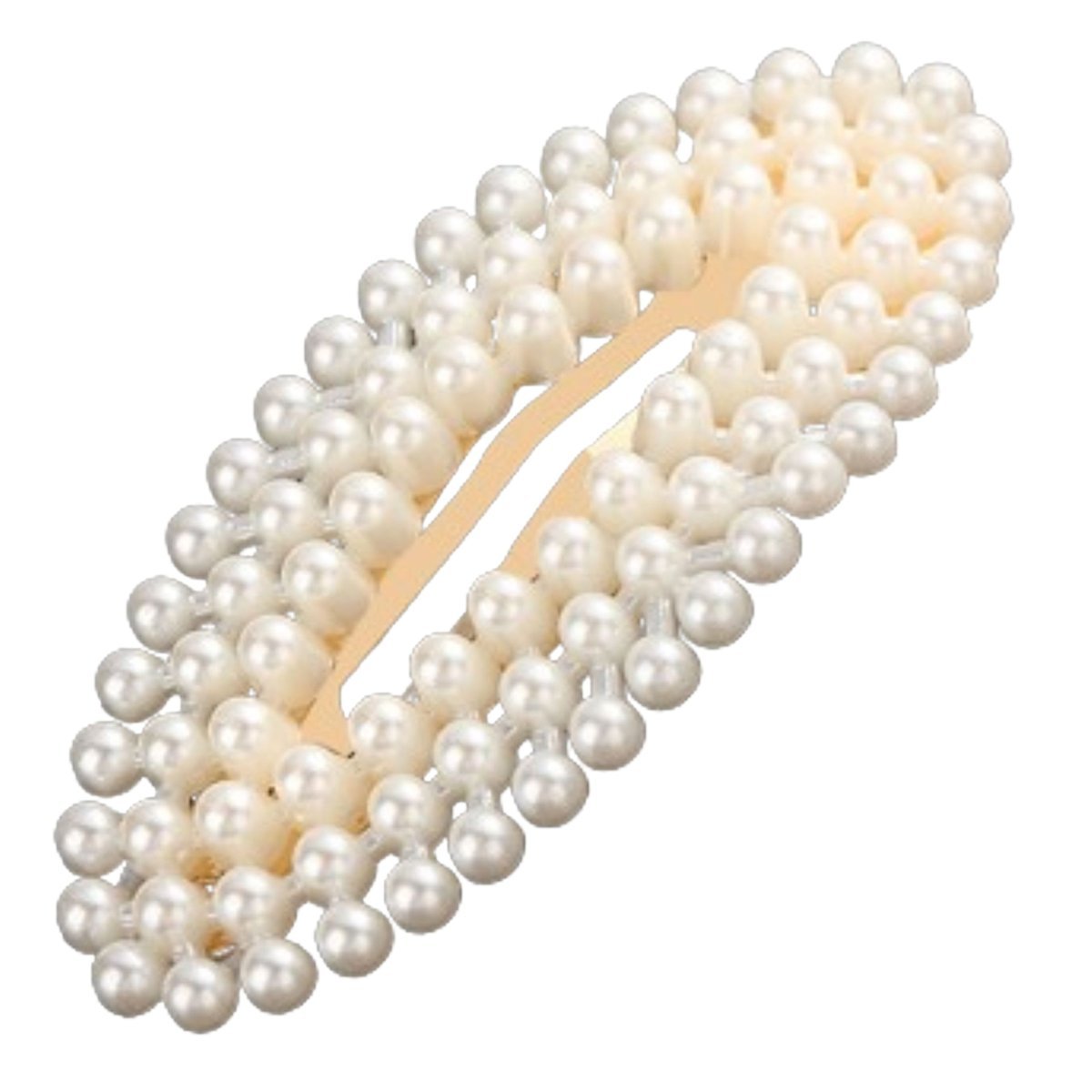 Spinka do Włosów Biała z Ozdobnymi Perłami Subtelna Wsuwka Lekka Efektowna