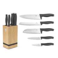 Noże kuchenne - Zestaw Noży Berlinger Haus Bh-2968 Antracit W Bloku Bambusowym Lumarko! - miniaturka - grafika 1