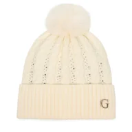 Czapki damskie - Czapka Guess AW5385 POL01 Biały - miniaturka - grafika 1