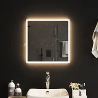 Lustra - vidaXL Lustro łazienkowe z LED, 50x50 cm - miniaturka - grafika 1