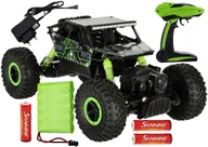 Zabawki zdalnie sterowane - Samochód Monster Rally RC 4x4 Autko dla dzieci zdalnie sterowane Terenowy Off-road Zielony - miniaturka - grafika 1