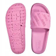 Klapki i japonki damskie - Klapki damskie BIG STAR różowe platforma miejskie wygodne RR274A541 39 - miniaturka - grafika 1