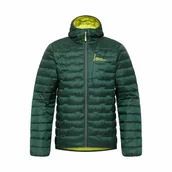 Kurtki i kamizelki sportowe męskie - Męska kurtka puchowa Jack Wolfskin PASSAMANI DOWN HOODY M black olive - XXL - miniaturka - grafika 1