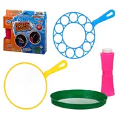 Bańki mydlane - Zestaw Do Baniek Mydlanych Bańki Koła Płyn 2177-1 - miniaturka - grafika 1