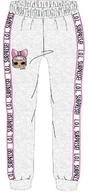 Spodnie i spodenki dla dziewczynek - Dziewczęce szare spodnie dresowe LOL Surprise - miniaturka - grafika 1