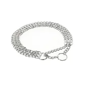 Obroże dla psów - Dingo obroża łańcuch zaciągana potrójna 2,0x45cm - miniaturka - grafika 1