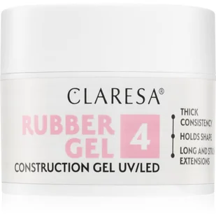 Claresa Żel budujący Rubber żel 4 45g - Żele do paznokci - miniaturka - grafika 1