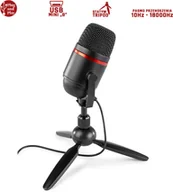 Mikrofony komputerowe - Mikrofon pojemnościowy USB Power Dynamics PCM100 ze statywem stołowym one size - miniaturka - grafika 1