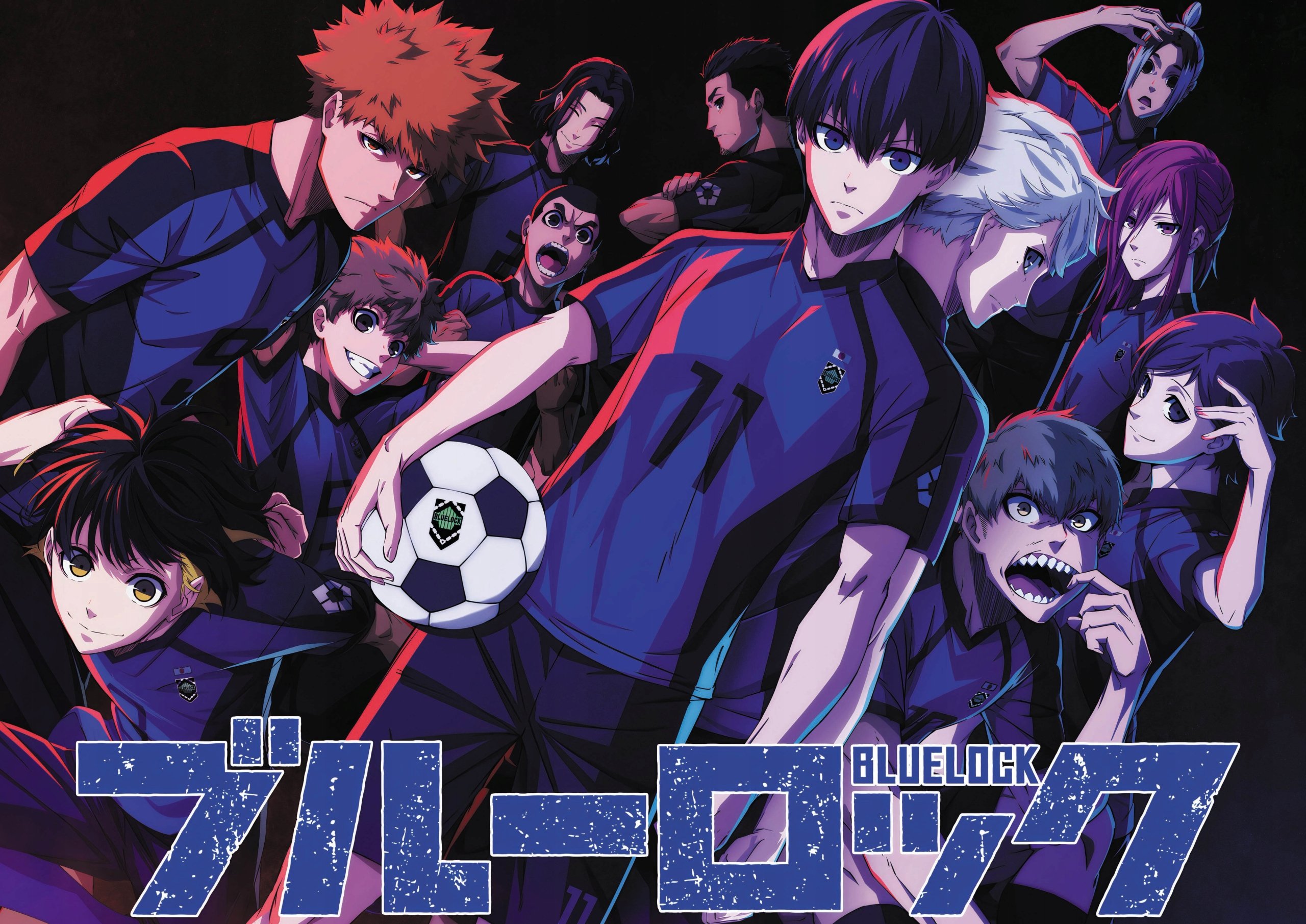 Plakat A3 anime manga Blue Lock