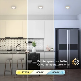 Briloner Spot wpuszczany LED 7598 3 szt. CTS nikiel matowy - Oprawy, klosze i abażury - miniaturka - grafika 4